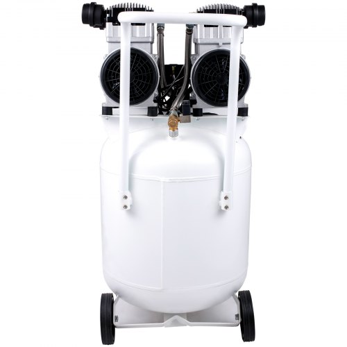VEVOR Compressor Tank 90L Olievrij Luchtcompressor 2200W Draagbare Luchttank Gemaakt van Gelegeerd Staal met Druk Meter 1440 RPM 400L/min 2 Gas Sproeiers voor Huisreparatie Bandenspanning 51x51x110 cm