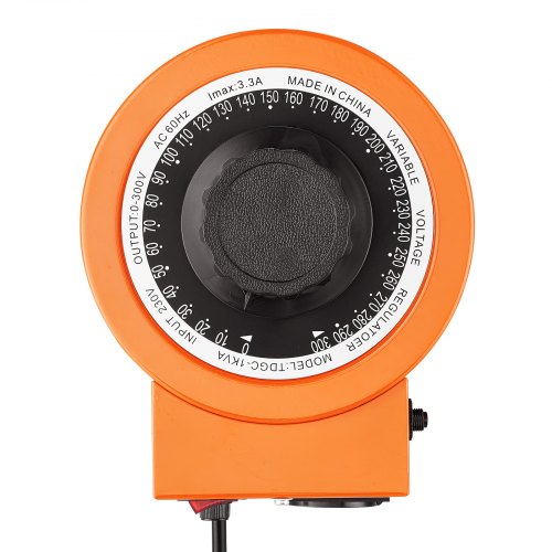 1000VA Spannungswandler mit variabler Spannung 3,3 Ampere, 230 V Eingang 0-300 V Ausgang Wechselspannungsregler, 4 zusätzlichen Sicherungen Thermokontrollschalter für Zuhause, Industrie, Büro | DE