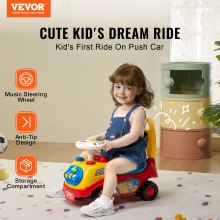 VEVOR Ride On Car Boys Girls Push Along Toy Car Stroller for Toddler 1-3 Years