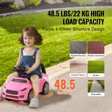 VEVOR loopauto kindervoertuig loophulp kinderauto PP 66x29x36cm