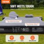 VEVOR Truck Air Mattress for 5.5-5.8ft Truck Beds Inflatable Air Mattress Camping Bed with 12V Air Pump 2 Pillows Carry Bag for Silverado RAM F Series Sierra Titan Tundra