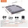 VEVOR Truck Bed Air Mattress, for 6-6.5 ft Full Size Truck Beds, Inflatable Air Mattress Camping Bed with 12V Air Pump 2 Pillows, Carry Bag, for Chevrolet Silverado, Dodge Ram, Ford 150/250/350