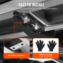 VEVOR treeplanken compatibel met 2009-2018 Dodge Ram 1500/2010-2023 Ram 2500/3500 (inclusief 2019-2023 Classic) Crew Cab, 201 roestvrijstalen zijtreeplanken 227 kg 152,4 mm, verpakking van 2