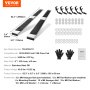 VEVOR 6-inch treeplanken compatibel met Ford F150 Crew Cab 2015-2023 / Ford F-250 F-350 Super Duty Crew Cab 2017-2023, 201 roestvrijstalen treeplanken, draagvermogen 227 kg, 2-delig