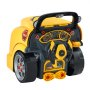 VEVOR 60-delige autoreparatieset voor kinderen met verwijderbare onderdelen, licht en geluid, stuur en claxon, werkplaatsset voor peuters vanaf 3 jaar, geel