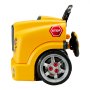 VEVOR 60-delige autoreparatieset voor kinderen met verwijderbare onderdelen, licht en geluid, stuur en claxon, werkplaatsset voor peuters vanaf 3 jaar, geel