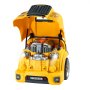 VEVOR 60-delige autoreparatieset voor kinderen met verwijderbare onderdelen, licht en geluid, stuur en claxon, werkplaatsset voor peuters vanaf 3 jaar, geel