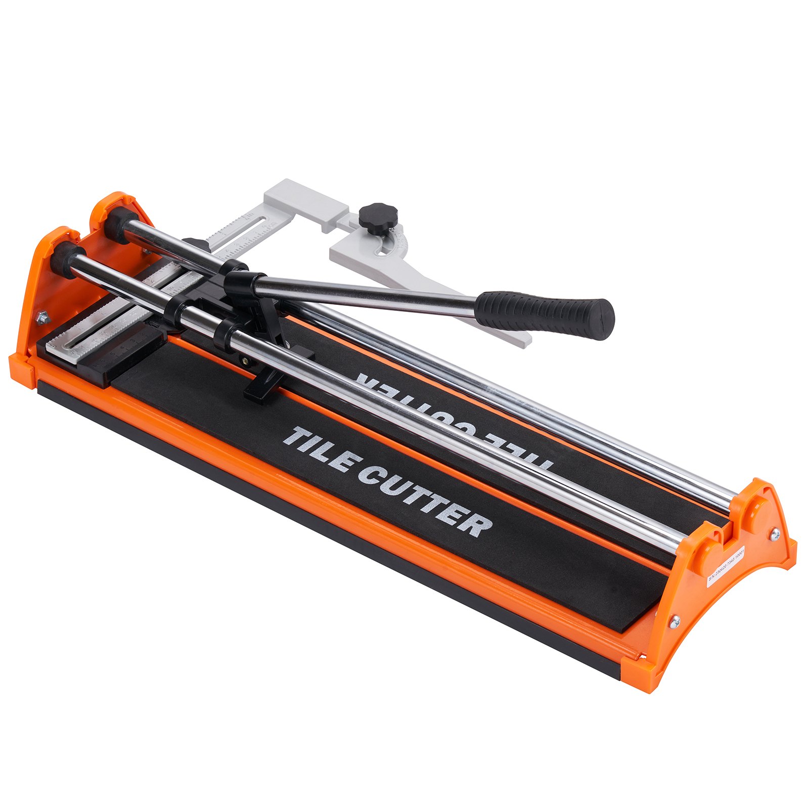 VEVOR Manual Tile Cutter, 17 inch, Porcelain Ceramic Tile Cutter with Tungsten Carbide Cutting Wheel, Infrared Positioning, Anti-Skid Feet, Double Rails for professional installers or beginners