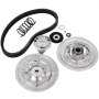 VEVOR achterwielaandrijving koppelingsset voor Yamaha Gas Golf Cart G2-G22 vanaf 1985, secundaire koppelingsaandrijfset met riem JN6-G6201-03 JN6-G6201-04, zilver