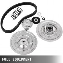 VEVOR achterwielaandrijving koppelingsset voor Yamaha gasgolfkar G2-G22 vanaf 1985 secundaire koppelingsaandrijfset met riem JN6-G6201-03 JN6-G6201-04 zilver