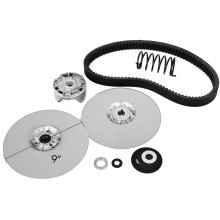 VEVOR achterwielaandrijving koppelingsset voor Yamaha gasgolfkar G2-G22 vanaf 1985 secundaire koppelingsaandrijfset met riem JN6-G6201-03 JN6-G6201-04 zilver