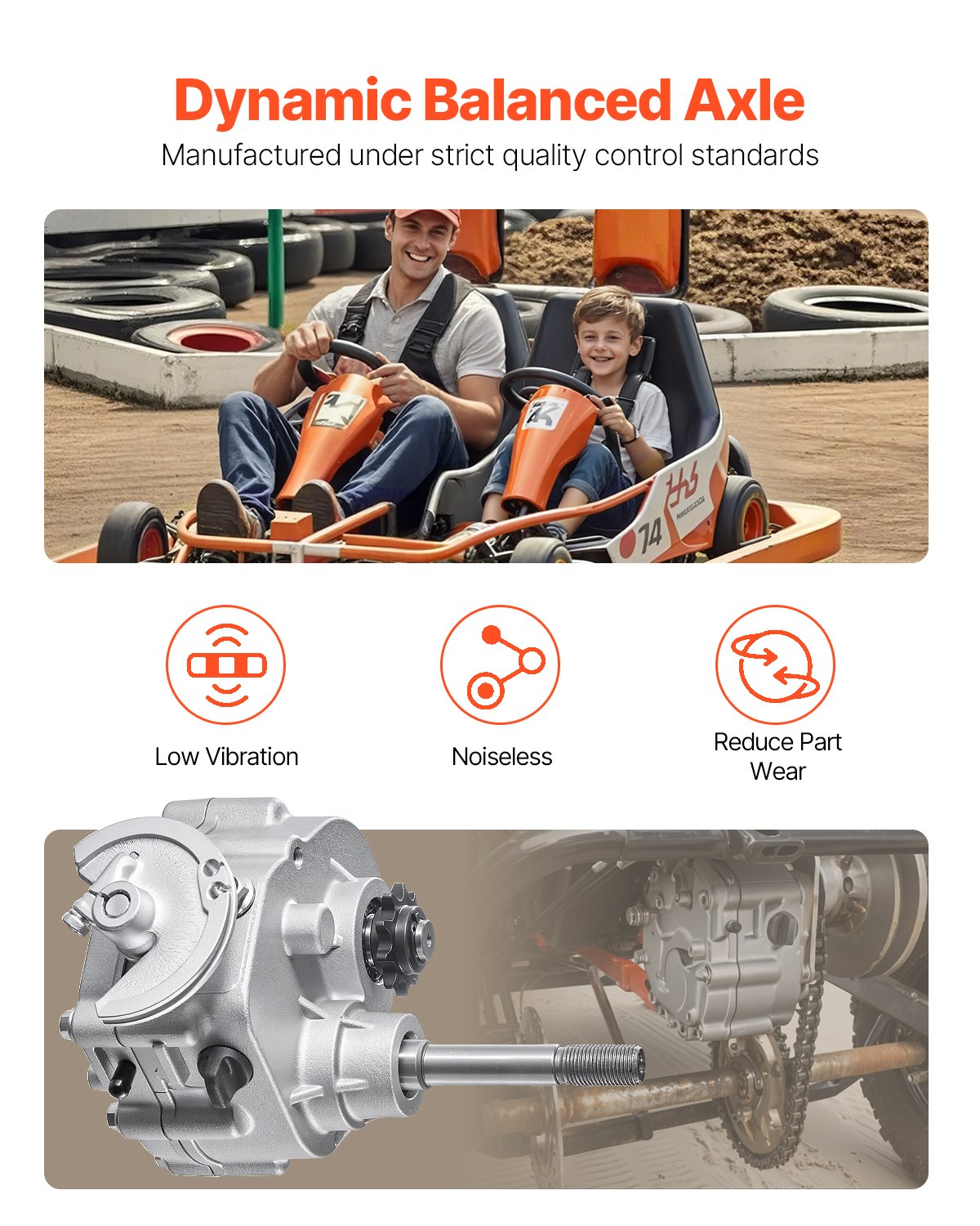 VEVOR Drive Clutch 2-7 pk motor, 2300 tpm krachtige aandrijfkoppeling met 3 schakelmodi en dynamisch gebalanceerde as, duurzame snelkoppeling met complete accessoires