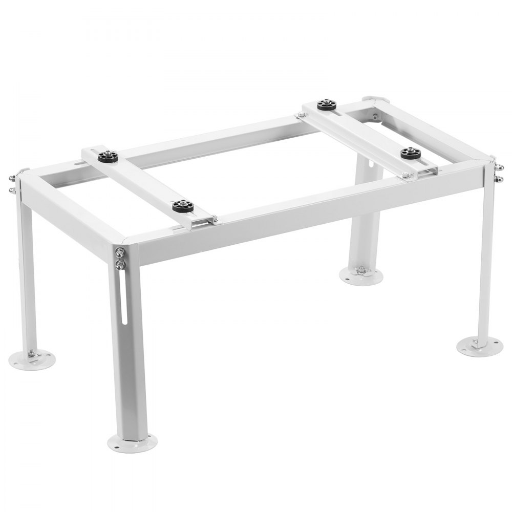 VEVOR Mini Split Ground Stand, Adjustable Anti-Vibration Mini Split Stand for 9000-24000 BTU Ductless Air Conditioner Heat Pump, Heavy Duty AC Base Bracket Floor Mount w/ 200kg Max. Load Capacity