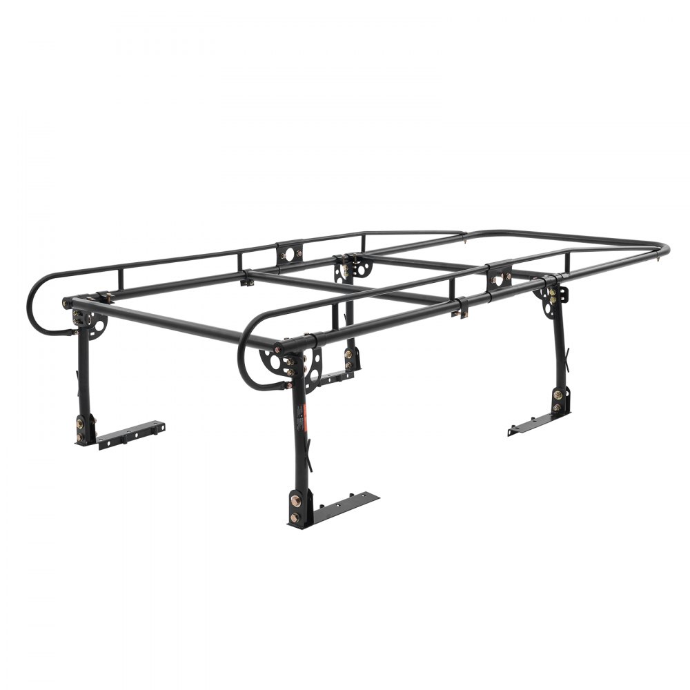 VEVOR Ladderrek voor vrachtwagens, laadvermogen 454 kg, geen boren vereist voor lange of zware ladingen, dakrek dakplank 110-160 cm verstelbare breedte voor kajak, ladder, surfplank, hout