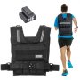 VEVOR Adjustable Weighted Vest, 35lb Weight Vest with Iron Weights, Shoulder Pad, and Reflective Stripe, Body Weight Vest Exercise Set for Men Women, Workout Equipment for Strength Training Running