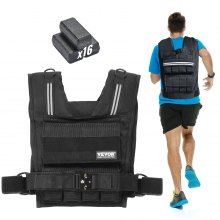 VEVOR gewichtsvest hardloopvest trainingsvest met verstelbare gewichten 15,85 kg