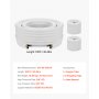 VEVOR-koelmiddelleiding koperen buis 30,48 m, koperen buis 9,5 & 15,9 mm buitendiameter, PE-geïsoleerde spoel, spanbanden, voor mini-split airconditioner, HVAC of warmtepompsysteem