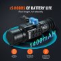 VEVOR Monocular Thermal Imaging Camera, 384 x 288 Resolution Thermal Camera, IP54 Waterproof Camera with 1X-8X Zoom, 10mm OLED Display, 1400mAh High Capacity Battery for Outdoor Use