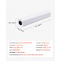 VEVOR Wide Format Paper, 24 in x 300 ft Plotter Roll, 2 Rolls CAD Bond Rolls with 2 in Core, 20 LB Bond Paper Rolls, Ideal for CAD Drawings, Engineering Plans, GIS Maps, and Architectural Designs
