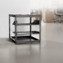 VEVOR 10U open frame netwerkrack, 585 mm diep, wandmontage of staande serverrack, 4-paals constructie, met geventileerde planken en bevestigingsmateriaal, voor alle netwerk-, IT- en AV-apparatuur