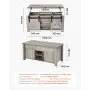 VEVOR Lift Top salontafel 100 cm, rustieke salontafel met schuurdeur en verborgen opbergvak, rechthoekig lifttafelblad voor woonkamer, kantoor, thuis, woonkamertafel, banktafel, eettafel, eikenhout