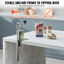 VEVOR Commercial Can Opener, Heavy-Duty Manual Tabletop Cans Opener for Cans Up to 11.8 in Height, Height-Adjustable Professional Can Openers Fixed with Screws, for Restaurant, Hotel, and Food Store