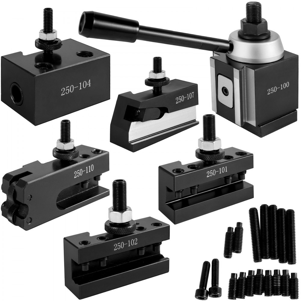 Vevor Snelwissel-gereedschapshouder Quick Change Tool Post Houder Kit 250-100