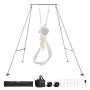 VEVOR Yoga Stand Frame Swing Stand met max. 140,6 kg draagvermogen, optrekstandaard met driehoekige structuur, aerial silk stand met in hoogte verstelbare poten van aluminium frame, Aerial Yoga
