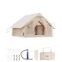 VEVOR Opblaasbare Kampeertent 4-6 Persoons Glamping Tent met Pomp 3x3x2.3m