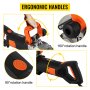 Mophorn Electric Wall Chaser Wall Cutting Cutter Groove Cutting Machine Depth 42mm, Wall Slotting Machine 6000RPM No dust, Wall Cutting Cutter Machine with Water Pump 4800W