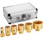 VEVOR Diamantgatzaag 6 stuks 20/35/40/45/50/68mm Diamantboorset M14 0,8/1,4/1,6/1,8/2/2,7 inch voor graniet, porselein en tegels, goud