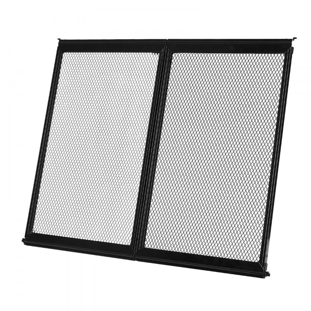 VEVOR RV Screen Door Protector,  622.3 x 508 mm Door Grille, Easy to Install and Disassemble, Reinforced Breathable Protective Mesh, Aluminum Alloy Camper RV Entry Protector for Pet Protection, Black