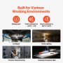 VEVOR Underhood Work Light, 2300LM, 6000mAh Rechargeable Bright LED Light, Portable Cordless Mechanic Work Light Bar with Hooks, for Car Repairing Inspection Garage Workshop Emergency Home Lighting