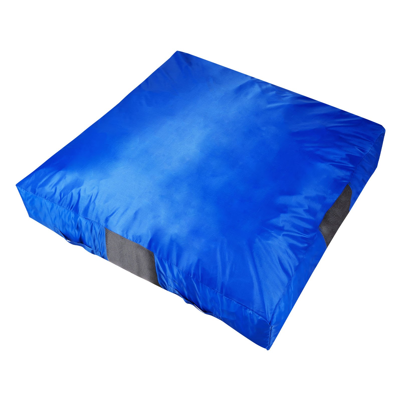 VEVOR Crashpad 150 x 150 cm, kindermat met schuimblokken en wasbare hoes, zachte schuimrubberen landingszone, valbeschermingsmat, speeltoestel voor sensorische ruimtes om op te springen, te ontspannen en te spelen, blauw