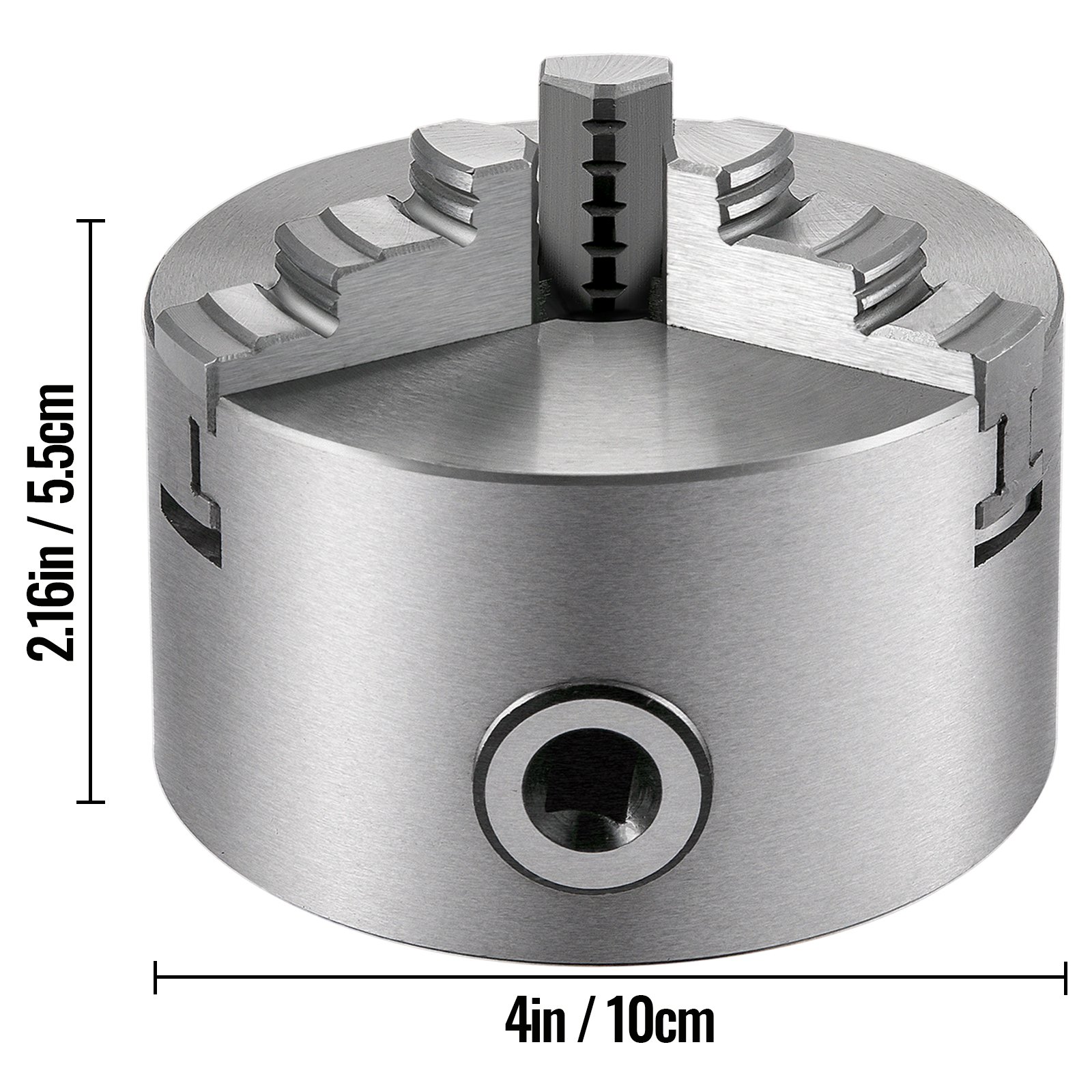 Vevor Omkeerbare Klauw Metalen Klauwplaat Metalen Draaibank Klauwplaat 100 Mm