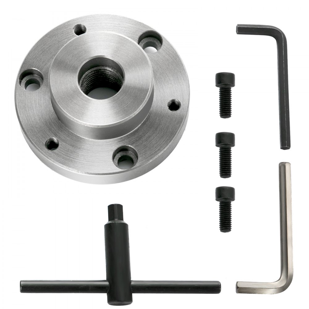 Vevor Omkeerbare Klauw Metalen Klauwplaat Draaibank Klauwplaat Compact 200 Mm