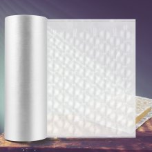 VEVOR noppenfolie, 300 m lange noppenfolie, 16 inch brede film, rol noppenfolie voor verpakkingsmachine