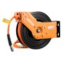 VEVOR persluchtslanghaspel, 15 m x 3/8 inch hybride persluchtslang, slanghaspel 20 bar, automatische slangoproller met 1 m aanvoerslang, 180° draaibare plafond-/wandbeugel
