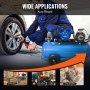 VEVOR Luchtcompressor Pompkop, 10 HP, 17,5 CFM bij 90 PSI, 3-cilinder oliegesmeerde luchtcompressor zuigerpompkop, twee-traps V-type gietijzeren luchtcompressor pompvervanging met max. 185 PSI druk