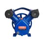 VEVOR Air Compressor Pump Head, 3HP 6.25CFM @ 90PSI, Twin Cylinder Oil Lubricated Air Compressor Piston Pump Head, Single Stage V-Type Cast Iron Air Compressor Pump Replacement with Max. 116PSI Pressure