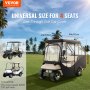 VEVOR Golf Cart Regenhoes 4-persoons Golf Cart Cover 152 x 110 cm, 420D Polyester Waterdichte Draagbare Opberghoes met Wielen voor 2+2 Passagiers Golf Carts