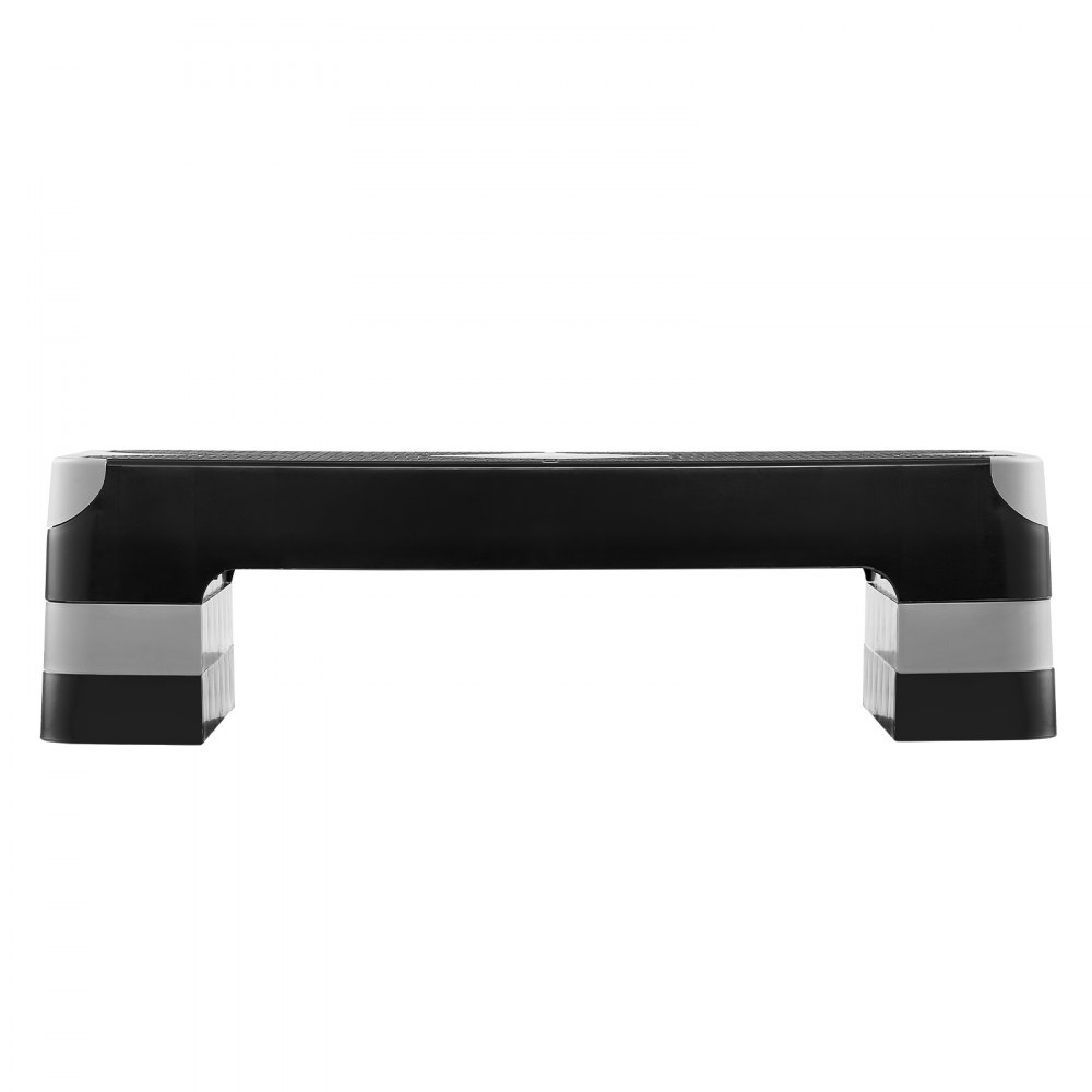 VEVOR Aerobic Stepper, in hoogte verstelbaar trainingsbord (10,16-20,32 cm), stepper fitnessapparaat met een draagvermogen van 250 kg, antislip trainingsbank voor thuisgym, cardio- en krachttraining, grijs