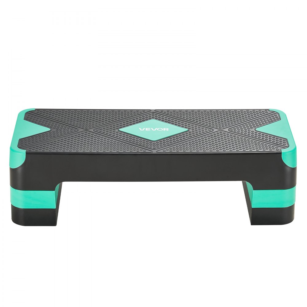 VEVOR Aerobic Step Board Hoogteverstelbaar Trainingsbord (10,16-20,32 cm) Stepper Fitness met 250 kg draagvermogen Antislip oppervlak Bank voor thuisgym Cardio Krachttraining Groen