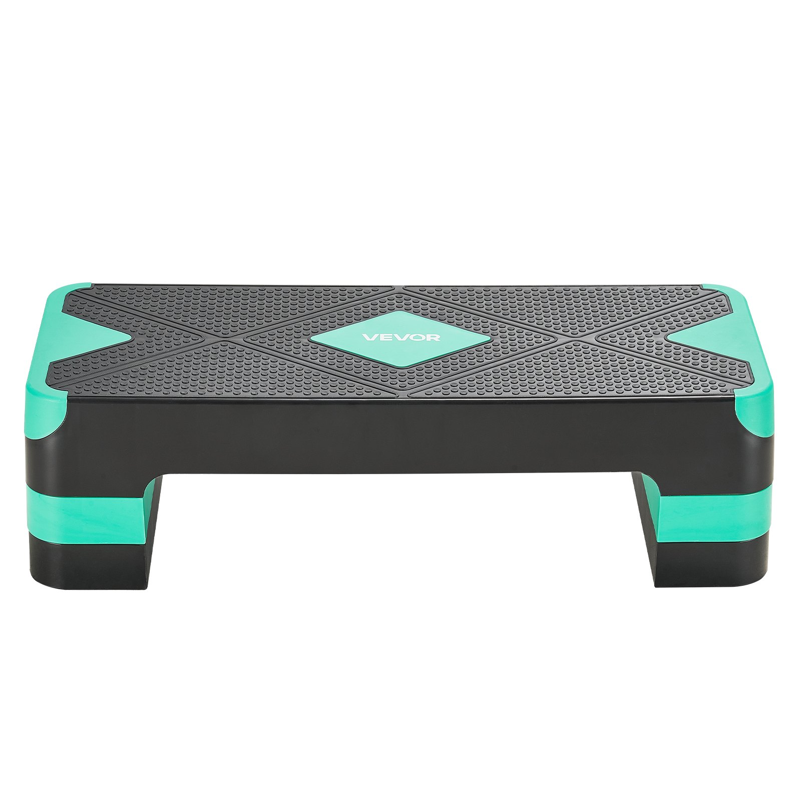 VEVOR Aerobic Step Board Hoogteverstelbaar Trainingsbord (10,16-20,32 cm) Stepper Fitness met 250 kg draagvermogen Antislip oppervlak Bank voor thuisgym Cardio Krachttraining Groen