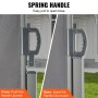 VEVOR retractable side awning spring handle, easy pull to open/close with upward and downward motions.