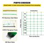 VEVOR Electric Netting Fence Kit Sheep Fencing 35.4"H x 164'L with Posts Spikes