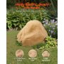 VEVOR Faux Rock Cover, Outdoor Fake Rock Well Pump Cover, Realistic Natural Texture, Lightweight & Weather-Resistant Polyresin Artificial Boulder for Landscaping Garden Yard Décor, Sand, Small Size