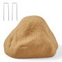 VEVOR Faux Rock Cover, Outdoor Fake Rock Well Pump Cover, Realistic Natural Texture, Lightweight & Weather-Resistant Polyresin Artificial Boulder for Landscaping Garden Yard Décor, Sand, Small Size