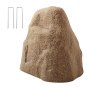 VEVOR Faux Rock Cover, Outdoor Fake Rock Well Pump Cover, Realistic Natural Texture, Lightweight & Weather-Resistant Artificial Boulder for Landscaping Garden Yard Décor, Sandy Brown, Small Size