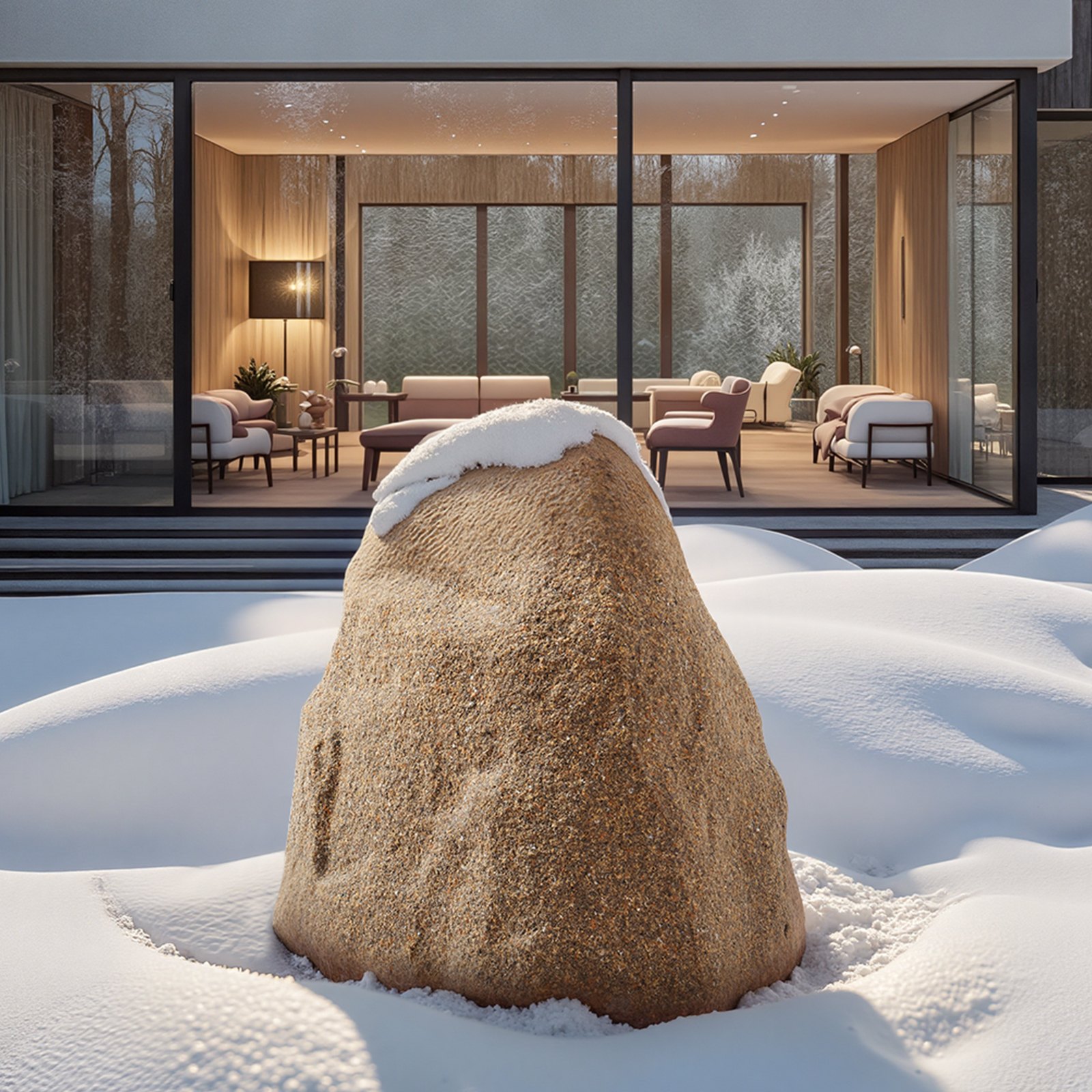 VEVOR Faux Rock Cover, Outdoor Fake Rock Well Pump Cover, Realistic Natural Texture, Lightweight & Weather-Resistant Artificial Boulder for Landscaping Garden Yard Décor, Sandy Brown, Small Size